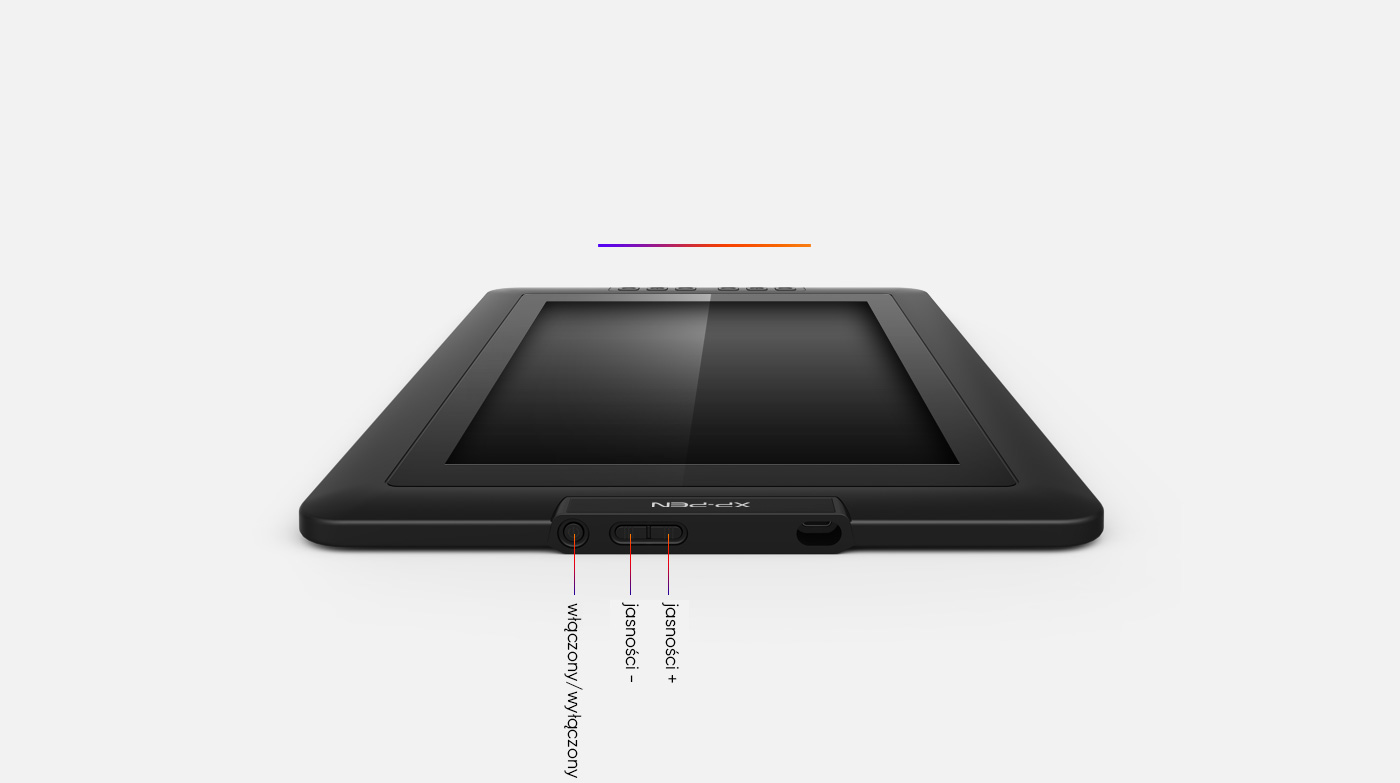 Artist 15.6 animation tablet features an easily accessible brightness adjustment button